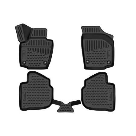 3D mats in the salon for Volkswagen Polo (VI) 2020-, 4 pcs.