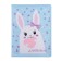 Universal diary for grades 1-11, 48 sheets "Bunny with a heart", artificial leather cover