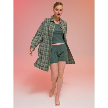 Women's shorts, size 44, green color-4