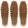 Hollywood Africolocons, 60 cm, 270 gr, brose/light blond color HKB26/15 (Catherine)