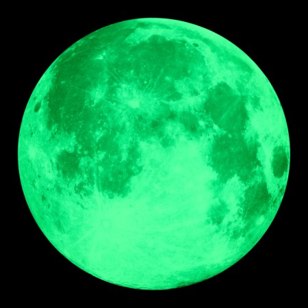 Stick 3D Interior "Full Moon", luminous, 30x30cm