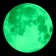 Stick 3D Interior "Full Moon", luminous, 30x30cm