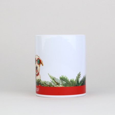 New Year. White ceramic mug “Helpers!”, 320 ml-1