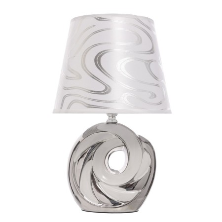 Laboil table lamp E14 40W white silver 20x20x33cm-6