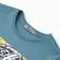 T-shirt for a boy, the color is gray-green, height 122 cm