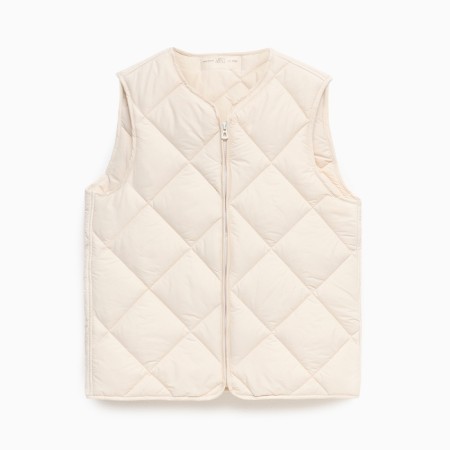 Women's vest quilted mist size 46, milk-6