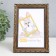 Photo frame plastic "reed" 10x15 cm, brown