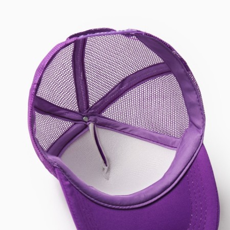 Women's baseball cap with a minaku grid, violet, rn 56-58-3