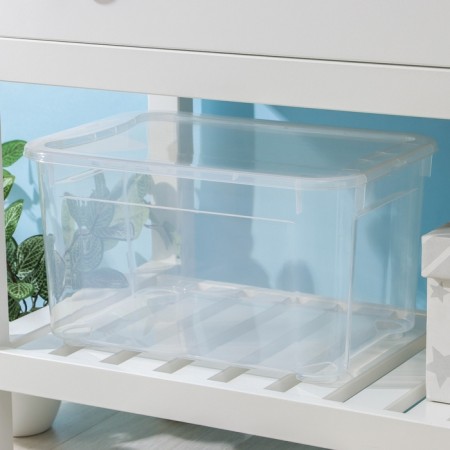 Storage box with the Crystal XS Plus lid, 16 l, 38.9 × 27.5 × 21.5 cm, the color is transparent-10