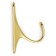 Hook furniture tundra TKO024, one -rod, gold, 2 pcs
