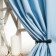 Billy curtains with grabbing, 170 x 270 cm - 2 pcs, blue
