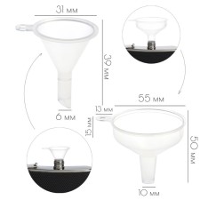 Flake funnel, set 2 pcs