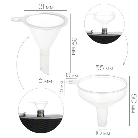 Flake funnel, set 2 pcs