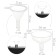 Flake funnel, set 2 pcs