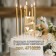 Candle in the cake on the skewer "Almaz", the number "5", champagne, 4.8x2.6 cm