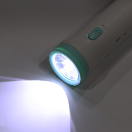 Manual battery flashlight, 6 W, 800 mAh, 3535LED, 2 modes, IPX2, 15.7 x 4.7 x 4.7 cm-4