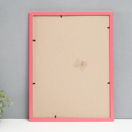 Photo frame MDF 30x40 cm, No. 6, width. 18 mm, thickness. 12 mm, pink (plastic screen)-1