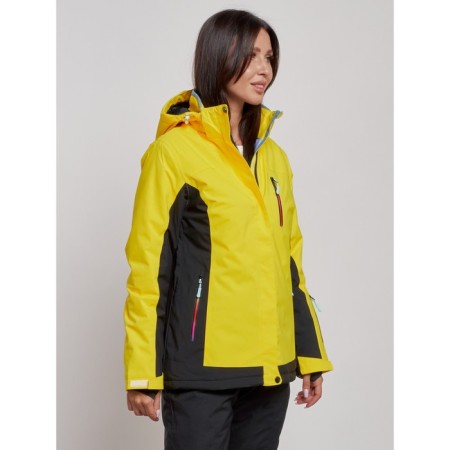 Ski jacket female, size 50, yellow color-2