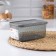 Container for freezing and storage of products "Crystal", 1.3 l, 18 × 12.5 × 8 cm, black color black