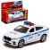 Metal machine “BMW X6 Police”, 12 cm, doors and trunk, inertia, white color open