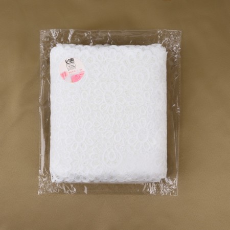 Lace elastic fabric, 190 mm × 23 ± 1 m, white color-3