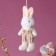 Soft toy "Bunny" on the suspension, 14 cm, color mix