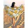 Pareo and beach rug "sunflower and bumblebee", d = 150 cm