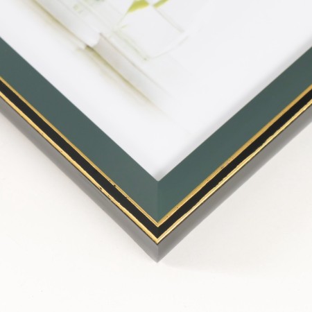 Photo frame plastic 13x18 cm "Green with gold framing" 15x20 cm-3