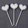 Set for decorating the cake "Brilliant hearts", in a set of 3 pcs.