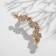 Earring "Kaff" rhinestones with rhinestones, white color in gold