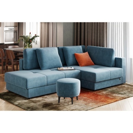Pouf Moon, 500x500x440, Velor Galaxi Light 22-1