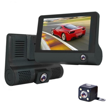 DVR Cartage, 3 cameras, FHD 1080, LTPS 4.0, review 120 °