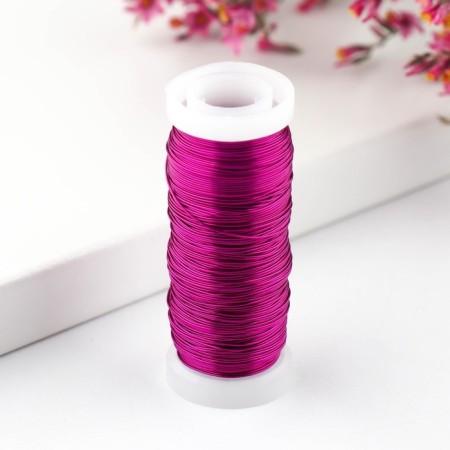 Floristic wire 0.3 mm, "pink", 50 m-1