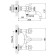 Bath mixer D&K Hessen Kassel DA1423201, two -wound, chrome