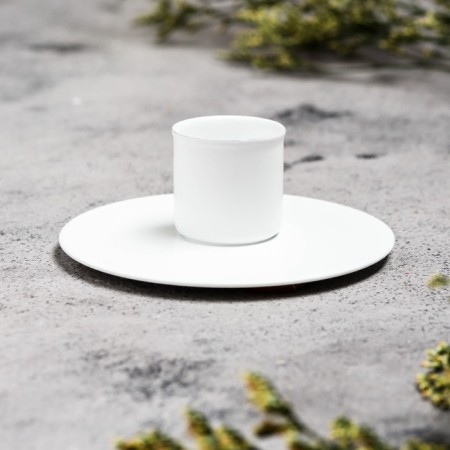 Circle Circle Circle for 1 candle, 7x3 cm, white-2