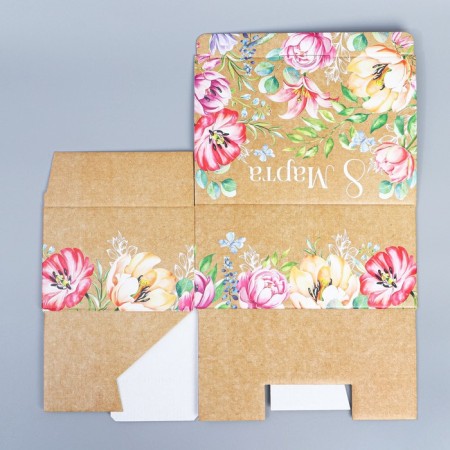 Box Gift team, packaging, “Happy Women's Day”, March 8, 22 x 15 x 10 cm-6