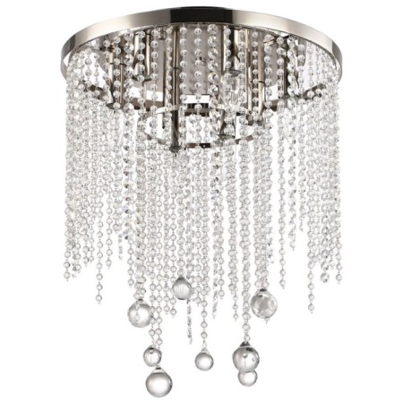 Ceiling chandelier SMIRA 8XE14 40W, size 40x40x42.5 cm, Nickel color