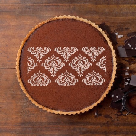 A stencil for baking and applying the Baroque esing, 23 × 10 cm-3