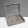 Steam for jewelry "Casket", 7 stripes, 3 cells, 20 × 15 × 4.5, color gray color