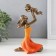 Polystone souvenir "Mom plays with the child" bronze, orange 12x9.5x19 cm