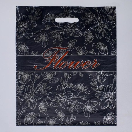 Package "Floristics", plastic with a cut pen, 38x48 cm, 50 μm