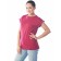 Female T -shirt, size 48, burgundy color