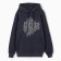 Male sweatshirt is laid down, the color is dark blue, size 50 (xl)