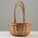 Set of wicker baskets, d29x14/38 cm, d24 x 12/33 cm, 2 pcs, honey, willow