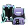 School standard, 33 x 25 x 13 cm, Grizzly, + bag for shoes, black/lilac