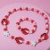 Children's “chosen” set 2 items: beads, bracelet, ladybugs in flowers, color