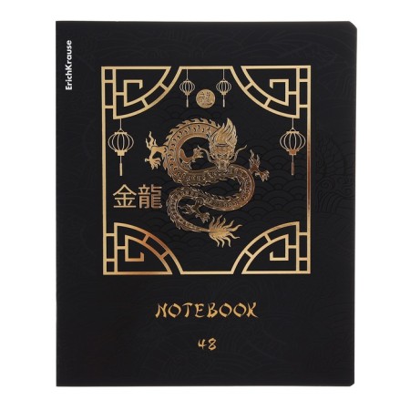 Notebook of 48 sheets in the Erichkrause "Dragons", matte lamination, an offset block 100%, mix-2