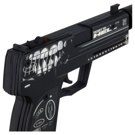 Pistol Wooden USP-S series Legendary "Ticket to the Dark"-2