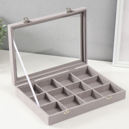 Bracelet box for bracelets "Gray fog" 5x20x28 cm-2