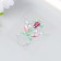 Stick plastic rhinestone "Decoration. Ring" MIX 5.6x6.2 cm